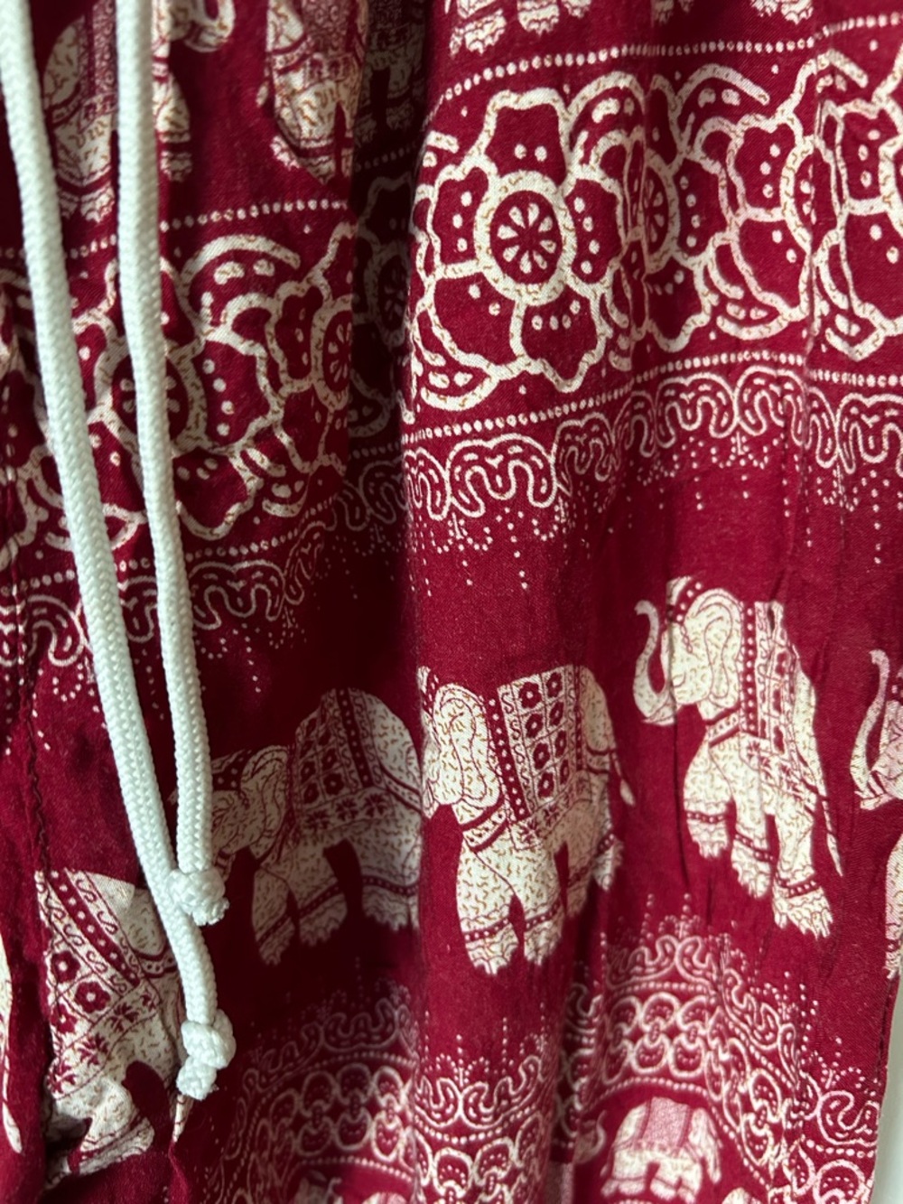 Boho Elephant pattern drawstring pants - Picture 2 of 8